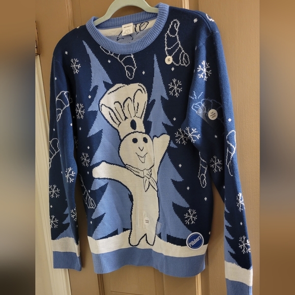 pilsbury Other - Pillsbury Doughboy 2022 Ugly Christmas Sweater Adult Medium (M) - Audio